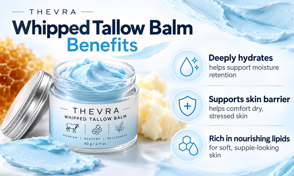 Whipped Tallow Deep Hydration and Skin Barrier Nourishment Balm